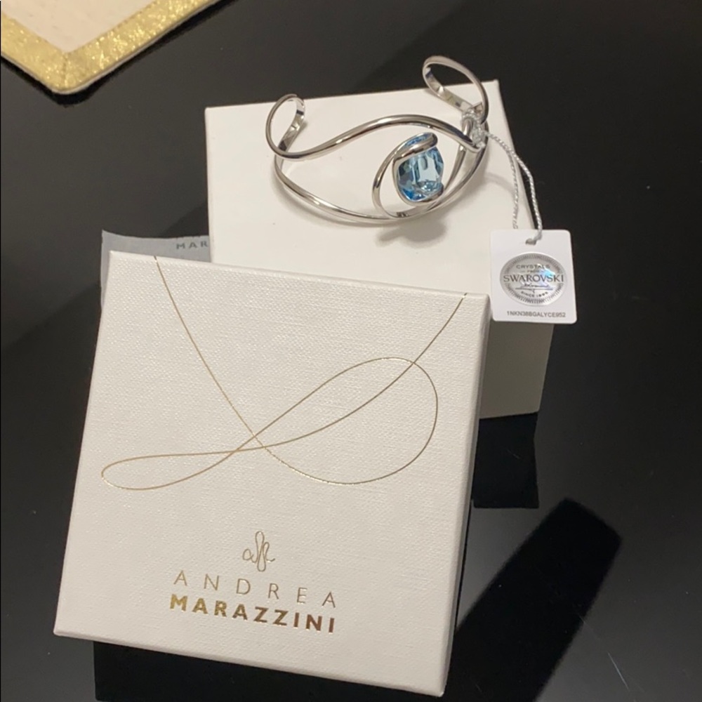 Italian brand swarovski aquamarine bracelet